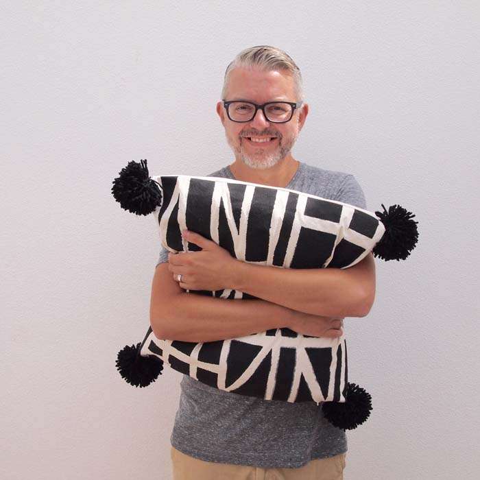 DIY Graphic Pillows by Arren Williams