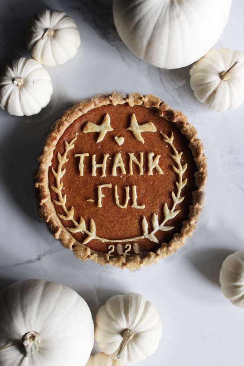 DIy Thankful Pumpkin Pie Crust Template