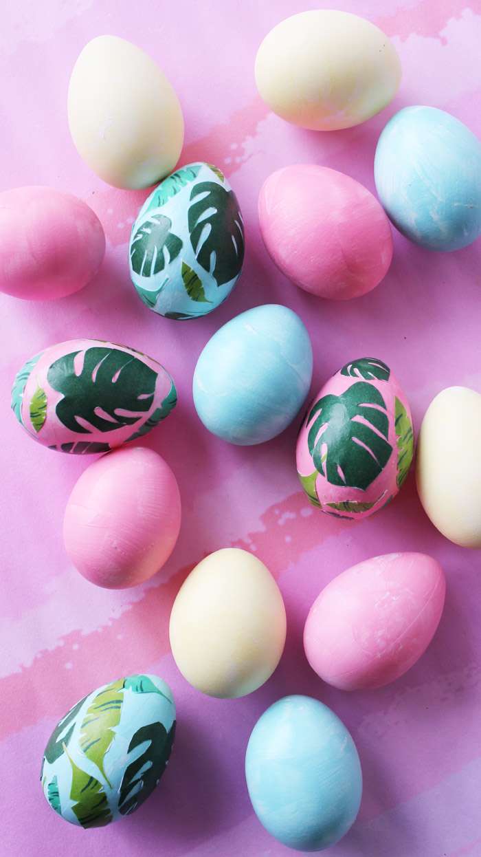 DIY Decoupaged Easter Eggs