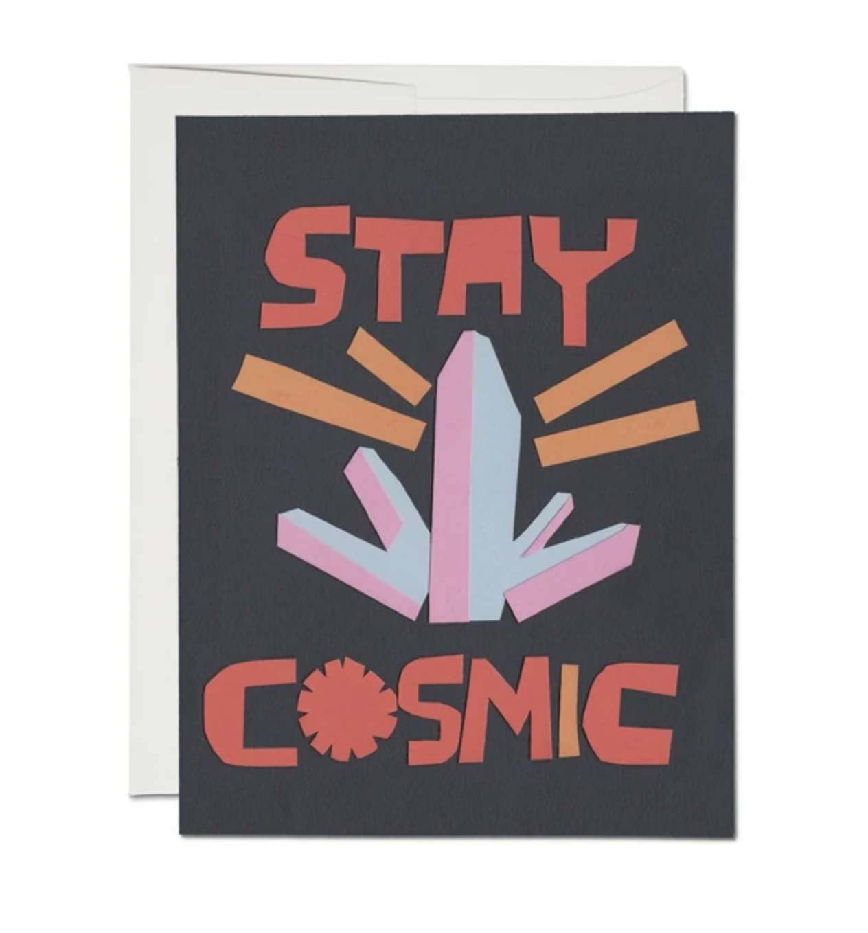 stay cosmic valentines card