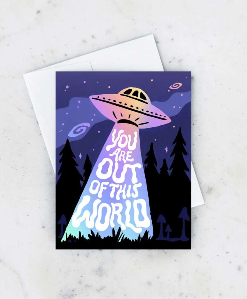 spaceship card by Idlewild