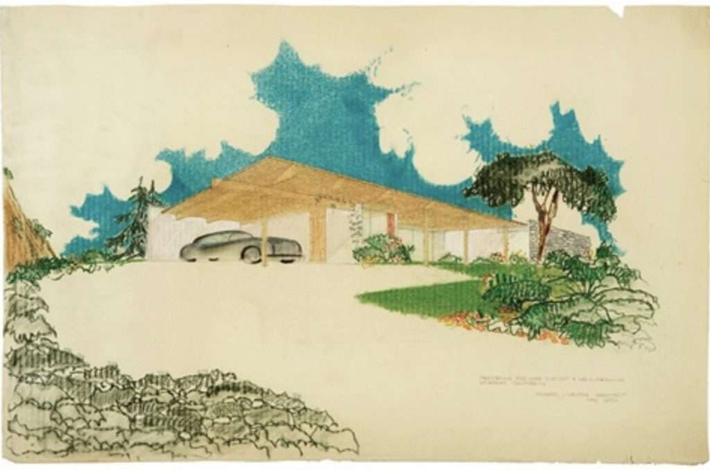 Illustration by Neutra of Serulnic House