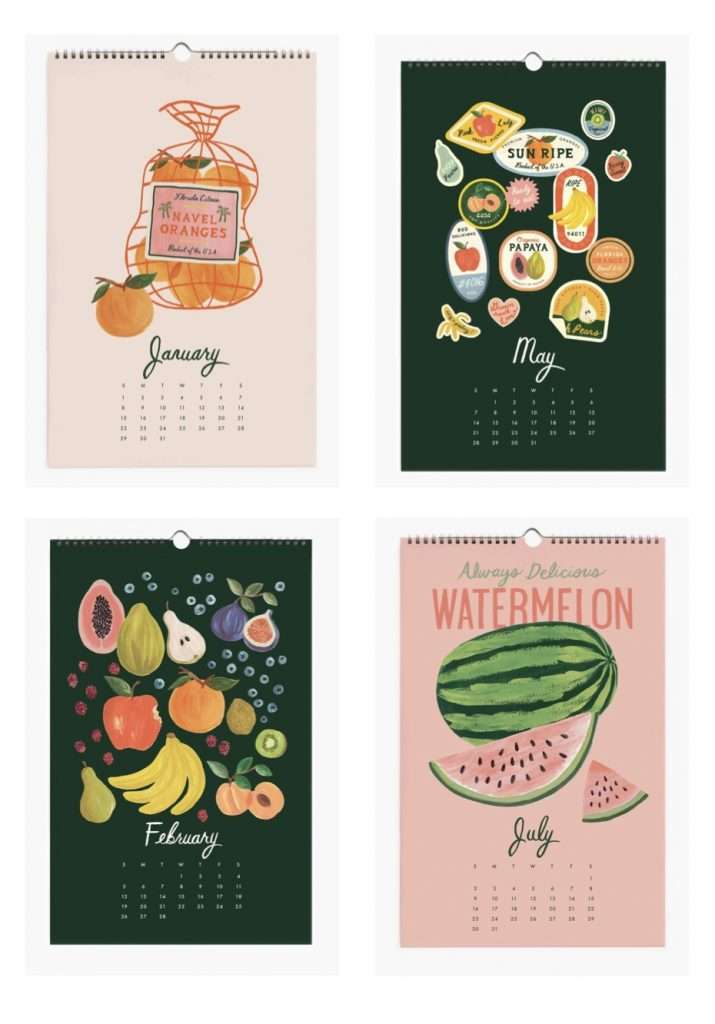 Rifle Paper 2023 Fruit Stand Calendar