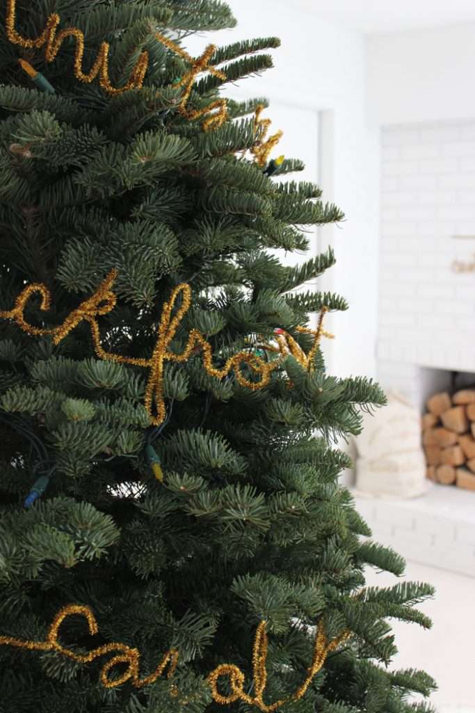 DIY Chirstmas Tree garland