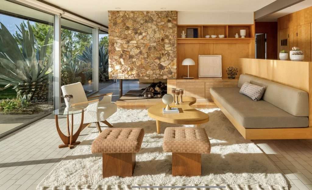 Living room serulnic house by neutra