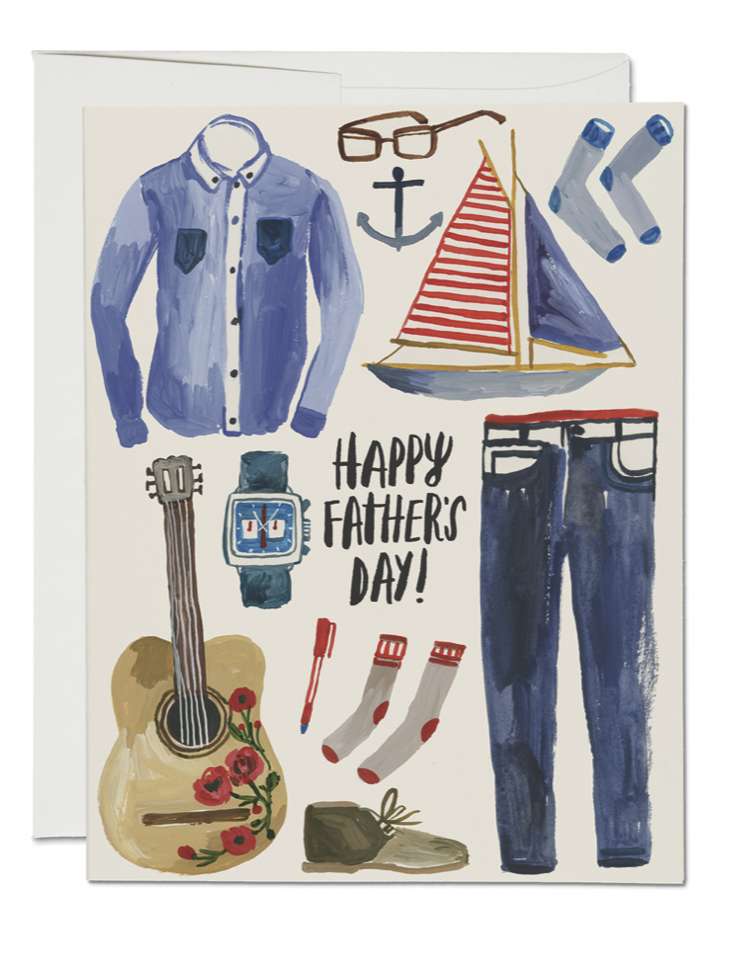 Fathers Things Card by Carolyn Gavin