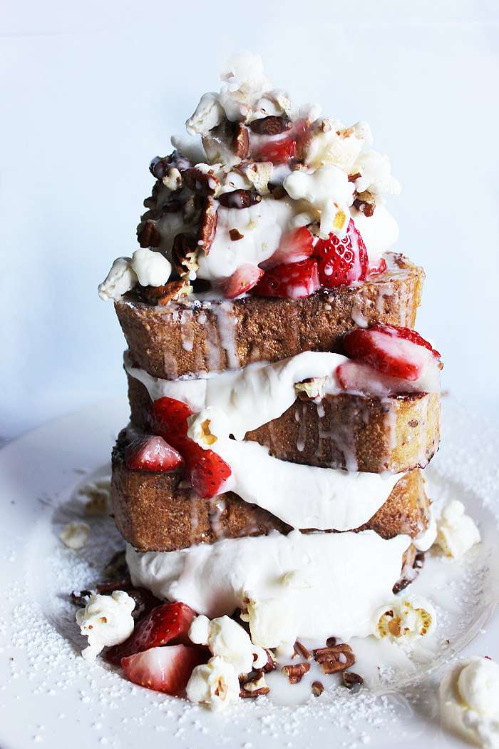 French Toast with Orange Zest and Maple Whipped Cream Extravaganza