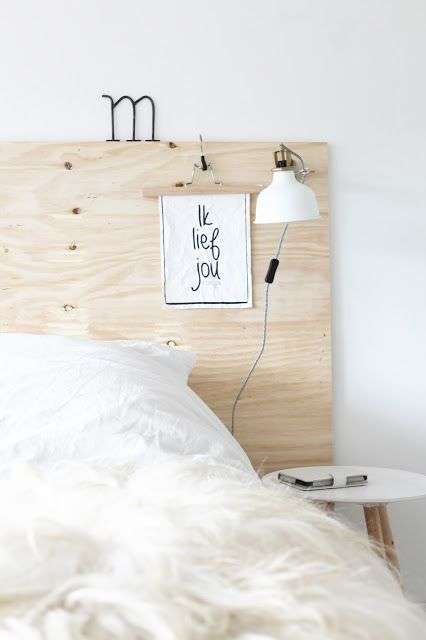 diy plywood headboard