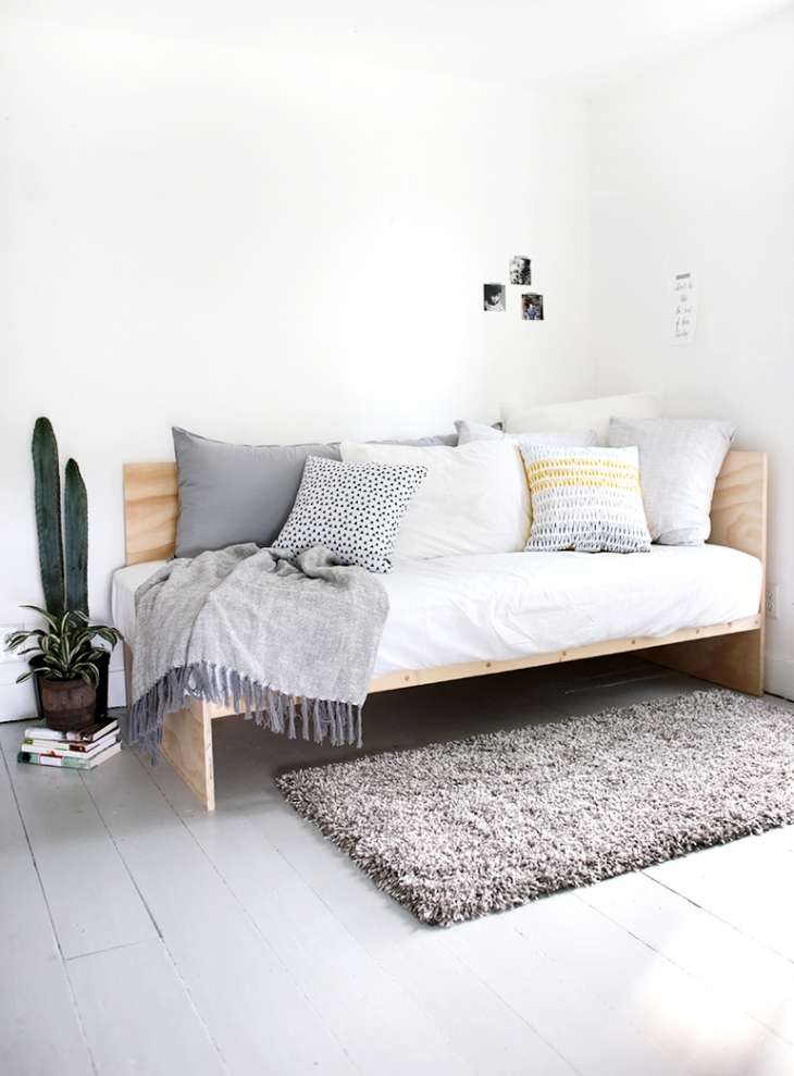 8 Plywood Headboard + Bed DIY Ideas 5