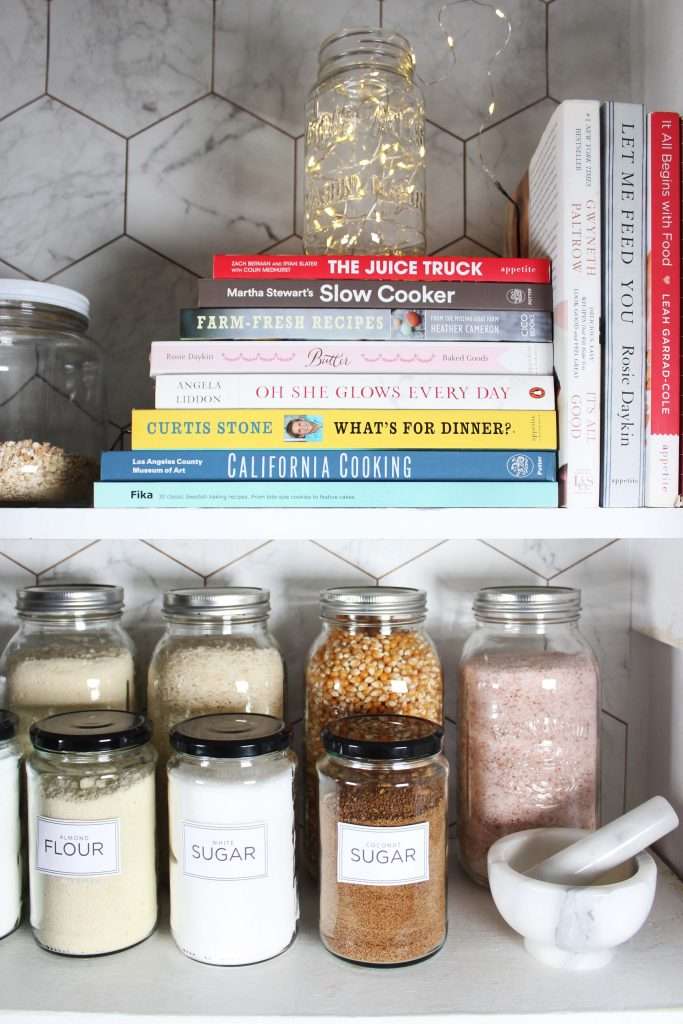 A Cozy Festive Pantry Makeover -Cookbooks