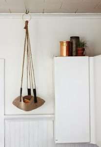 hanging jute basket