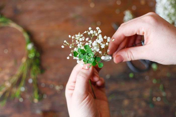 diy Floral crown step 3