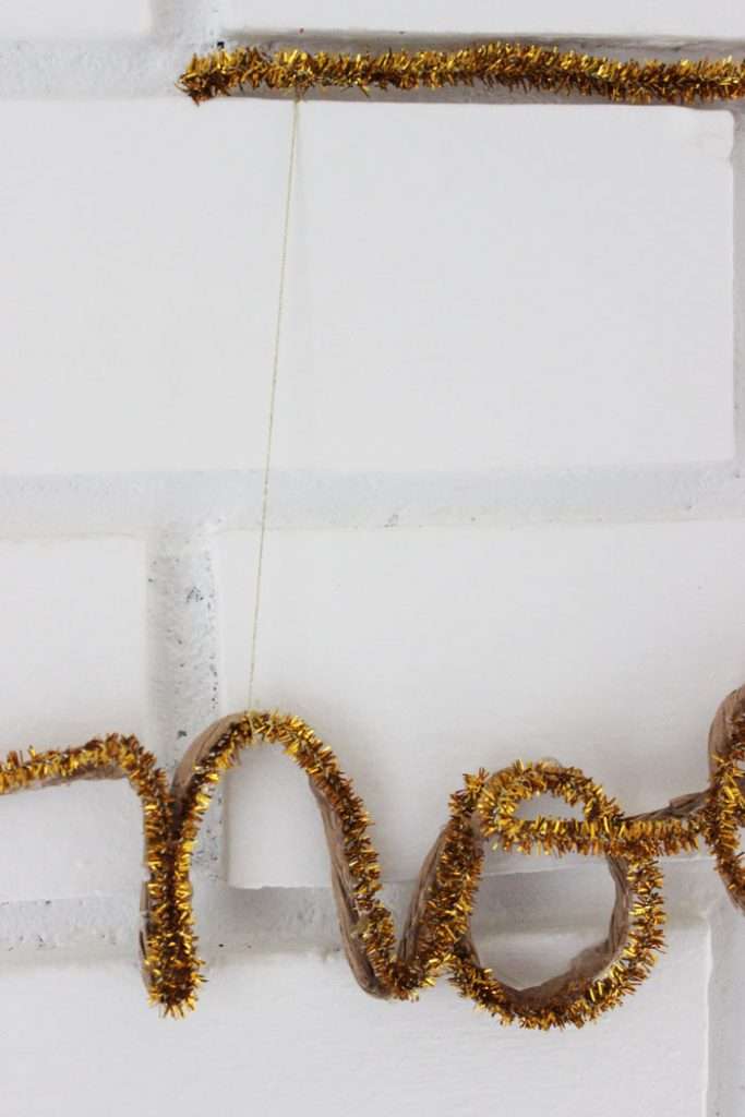 Detail of wire garland