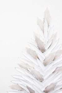 Pampas grass feather holiday tree