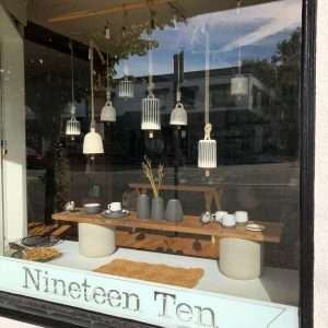 Window Display at Nineteen Ten store Vancouver