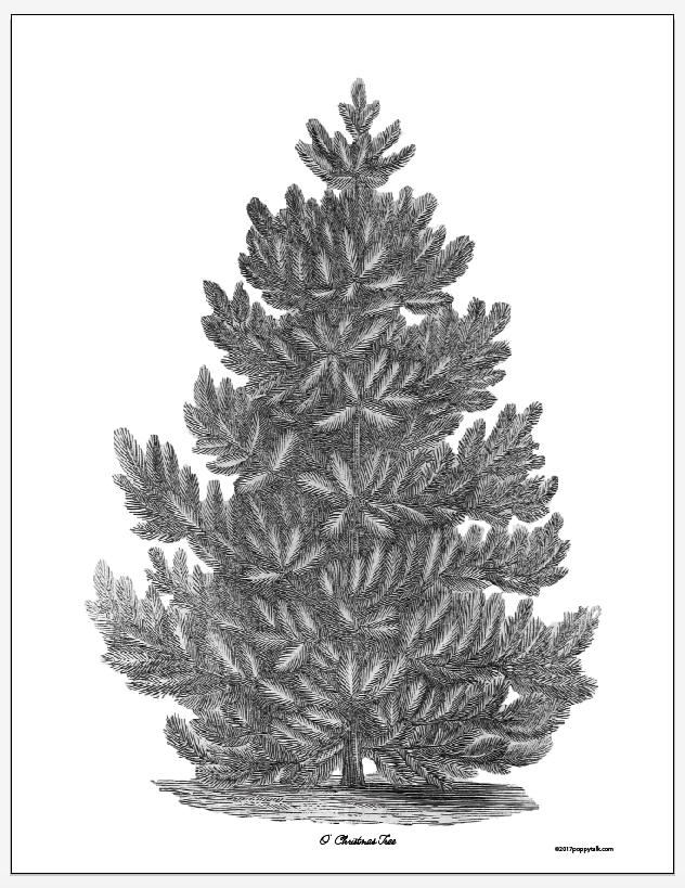 Image of printable tree poster