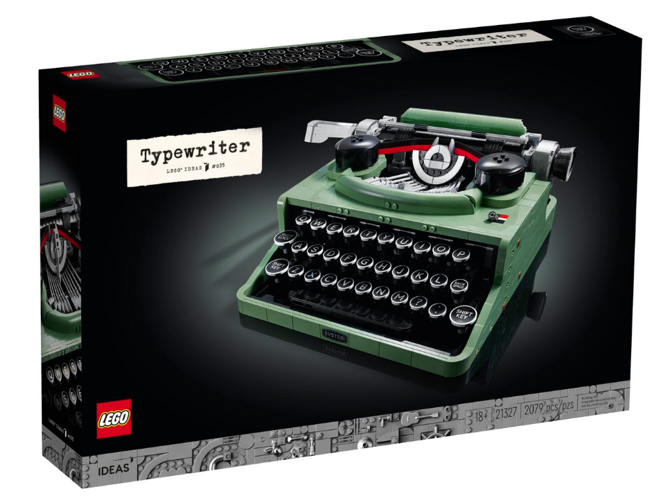 Packaging for Lego Vintage typewriter