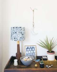 Speckle lamp shade DIY