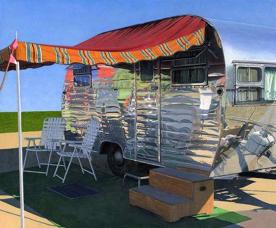 Trailer Painting by Leah Giberson