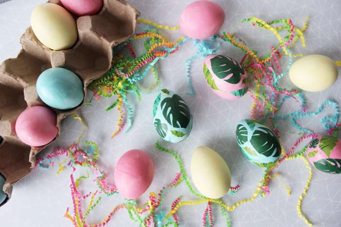 Pastel easter eggs